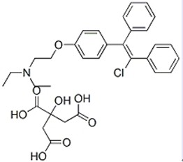Van het de Steroïden het Ruwe Poeder van het Clomphid anti-Oestrogeen Citraat van Clomiphine